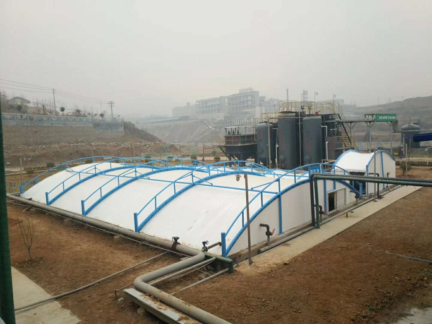 东营化工厂污水池加盖