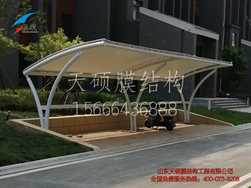 淄博桓台膜结构自行车棚