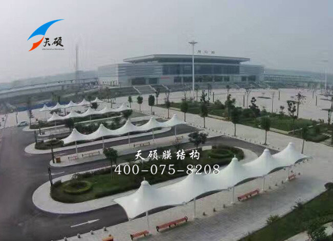 河南周口站高铁站前广场膜结构